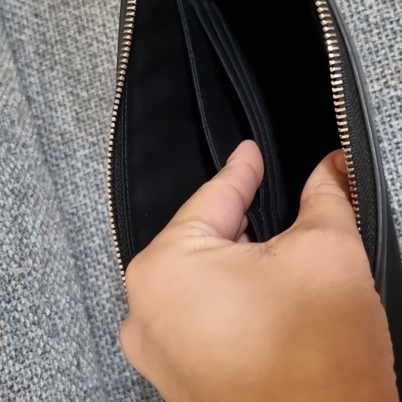 YSL Black Leather Rider/Clutch - Picture 11 of 16